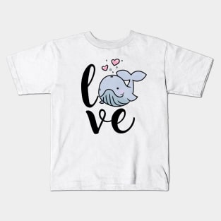 Whale Love for Marine Animal Lovers Kids T-Shirt